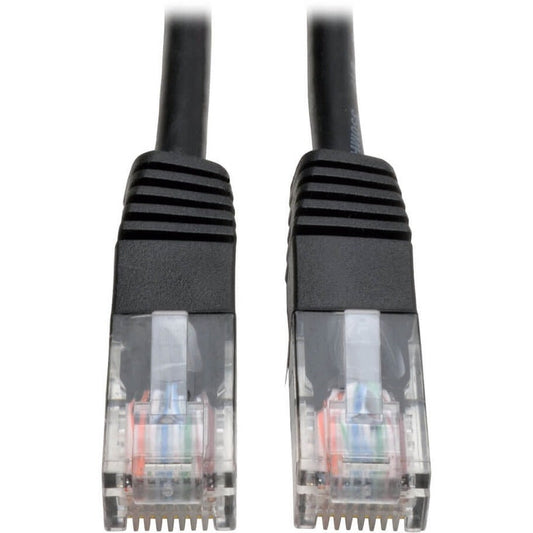 Tripp Lite Cat5e 350 MHz Molded (UTP) Ethernet Cable (RJ45 M/M) PoE Black 100 ft. (30.5 m)