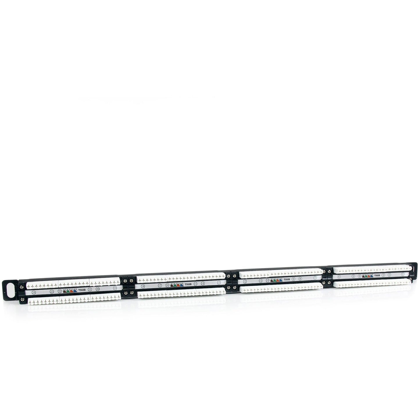 StarTech.com 24 Port 0.5U Cat5e Patch Panel - RJ45 Ethernet Rackmount Cat 5e 110 Patch Panel
