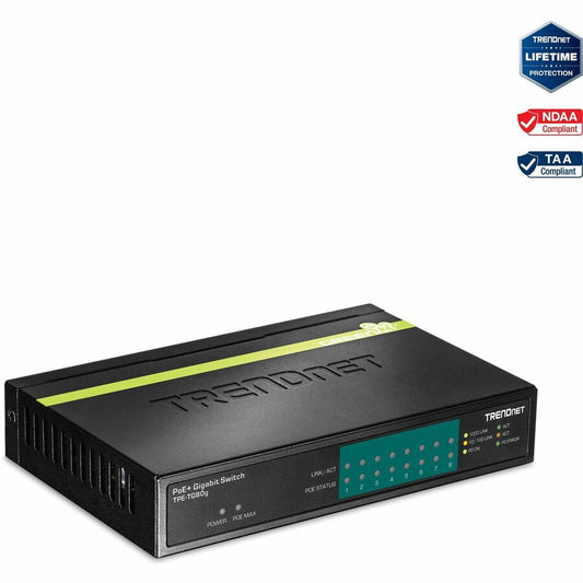 8PORT GB GREENNET POE PLUS     