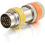 C2G RapidRun PC (Yellow) Runner to Multi-format (Orange) 15-pin Din Adapter