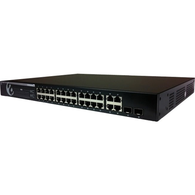 Amer 24 Port 10/100 PoE 2 Port 1000 2 Port Gigabit RJ45/SFP Combo Managed L2 Switch