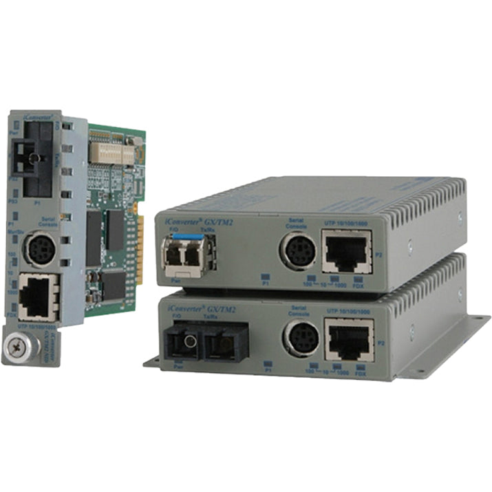 Omnitron Systems 10/100/1000BASE-T UTP to 1000BASE-X Media Converter ...