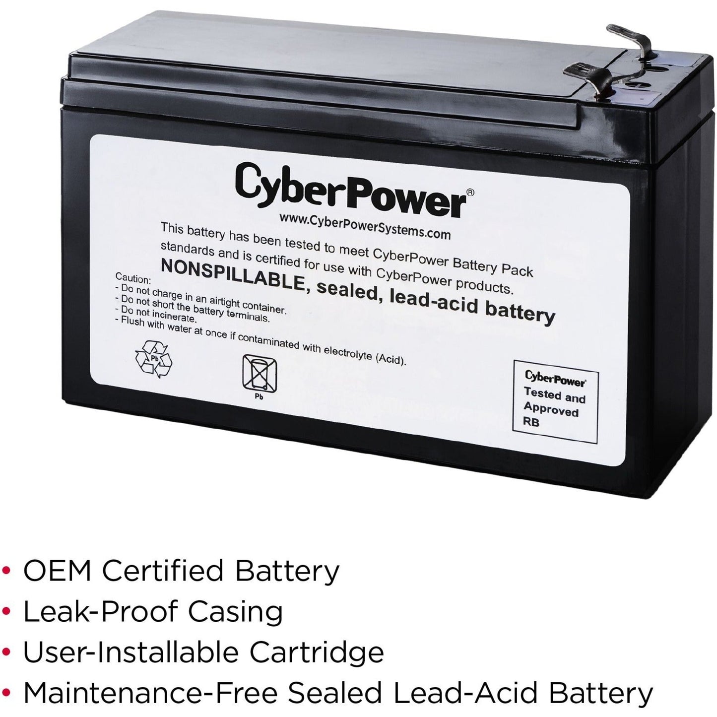 CyberPower RB1280A Replacement Battery Cartridge