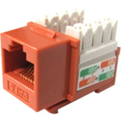 Weltron 8P8C Orange Cat5E 568A/B Keystone Punch Down Jack (44-678OR)