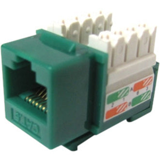 Weltron Cat6 Green 110 Keystone Punch Down Jack (44-678C6-GN)