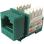 Weltron Cat6 Green 110 Keystone Punch Down Jack (44-678C6-GN)