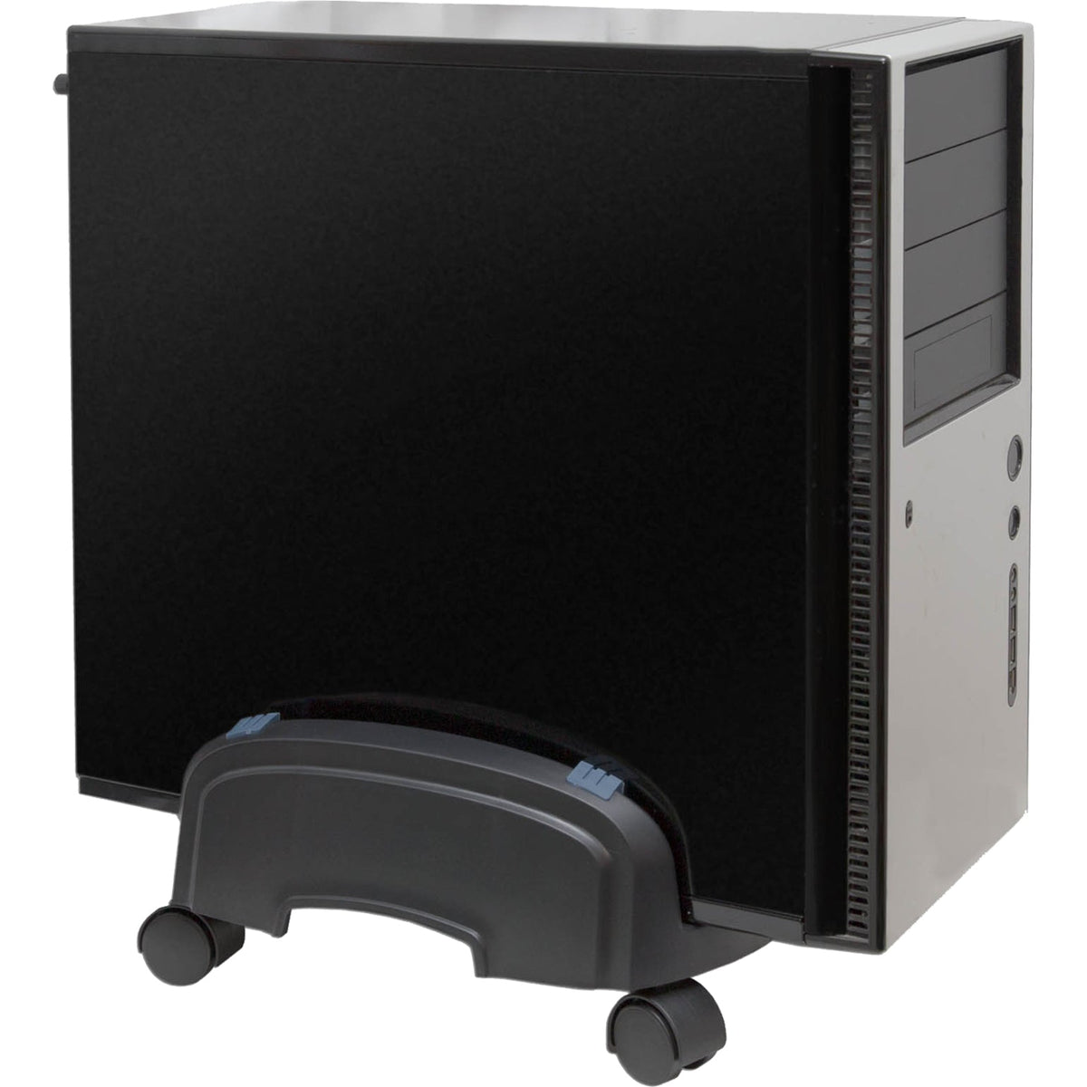 SYBA Multimedia Plastic Stand for ATX Case with Adjustable Width with Caster wheels