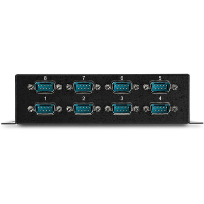 StarTech.com USB to Serial Adapter Hub &acirc;&euro;" 8 Port &acirc;&euro;" Industrial &acirc;&euro;" Wall Mount &acirc;&euro;" Din Rail &acirc;&euro;" COM Port Retention &acirc;&euro;" FTDI USB to RS232