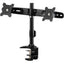 Amer Mounts Clamp Based Dual Monitor Mount for two 15