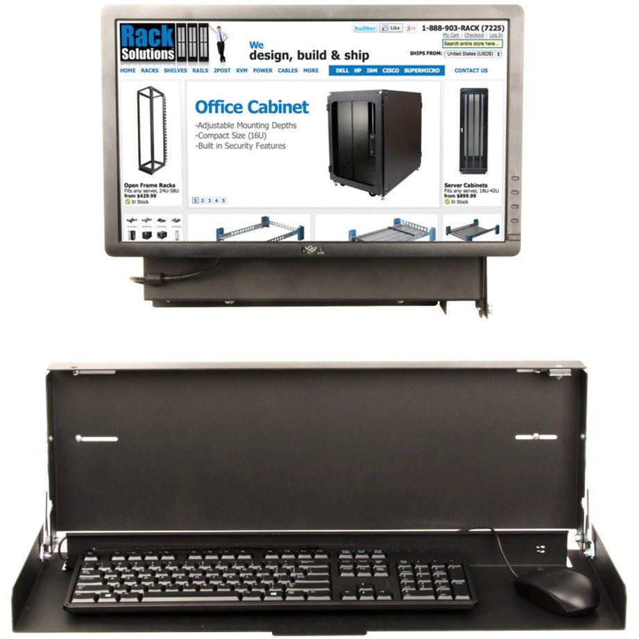 Rack Solutions Full Keyboard Wall Mount