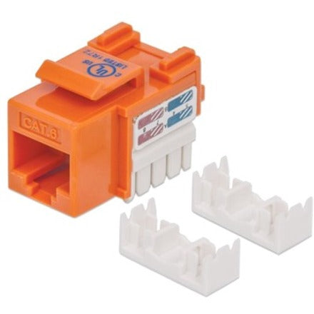 Intellinet Network Solutions Cat6 Keystone Jack UTP Punch-Down Orange