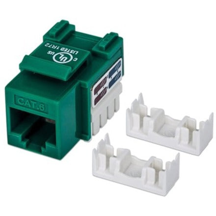 Intellinet Network Solutions Cat6 Keystone Jack UTP Punch-Down Green