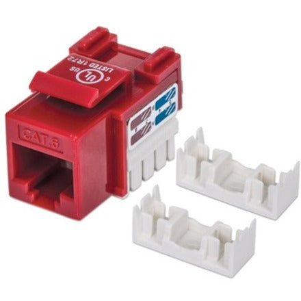 Intellinet Network Solutions Cat6 Keystone Jack UTP Punch-Down Red