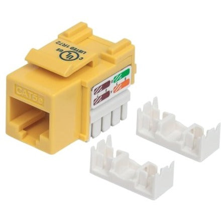 Intellinet Network Solutions Cat5e Keystone Jack UTP Punch-Down Yellow