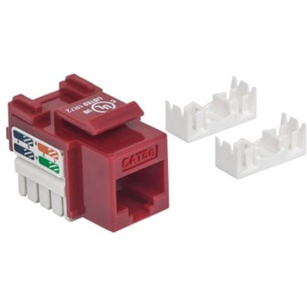 Intellinet Network Solutions Cat5e Keystone Jack UTP Punch-Down Red