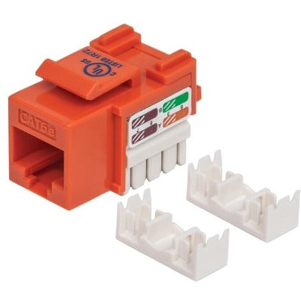 Intellinet Network Solutions Cat5e Keystone Jack UTP Punch-Down Orange