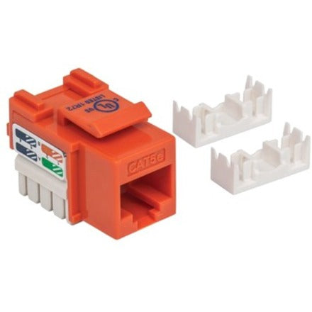 Intellinet Network Solutions Cat5e Keystone Jack UTP Punch-Down Orange