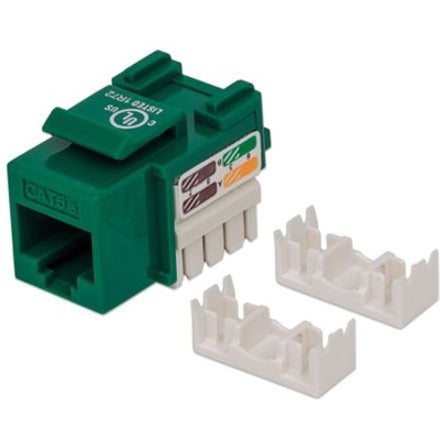 Intellinet Network Solutions Cat5e Keystone Jack UTP Punch-Down Green