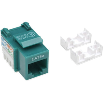 Intellinet Network Solutions Cat5e Keystone Jack UTP Punch-Down Green