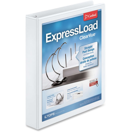 Cardinal ExpressLoad ClearVue Lock D-Ring Binder