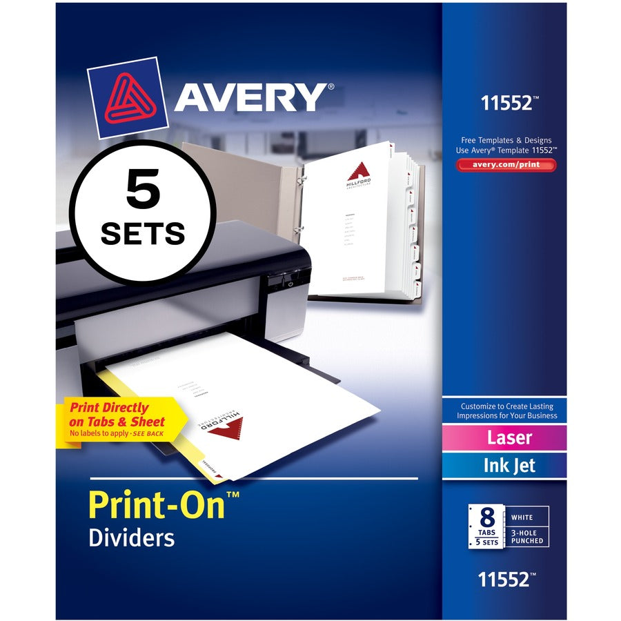 Avery&reg; Customizable Print-On Dividers