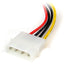 6IN 4PIN LP4 TO LEFT ANGLE SATA