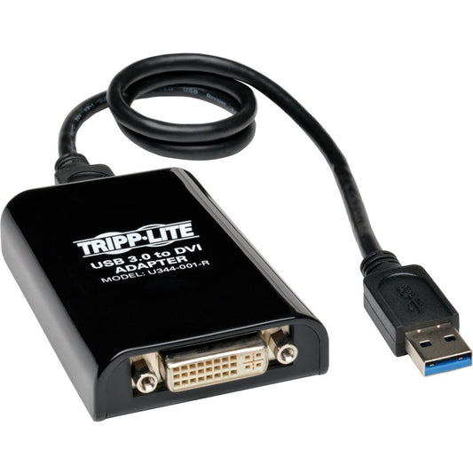 Tripp Lite USB 3.0 to VGA DVI Adapter SuperSpeed 512MB SDRAM 2048x1152 1080p