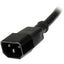 StarTech.com 3ft (1m) Heavy Duty Extension Cord IEC C14 to IEC C13 Black Extension Cord 15A 125V 14AWG Heavy Gauge Power Cable