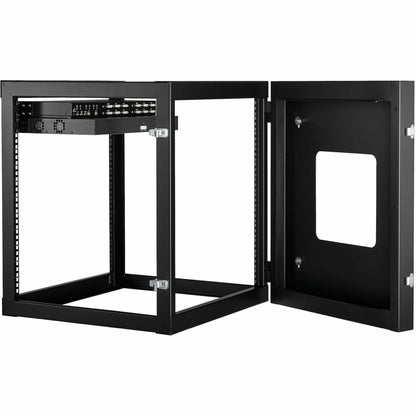 StarTech.com 4-Post 12U Hinged Wall-Mount Network Rack 19" Open Frame Server Rack Wall Mount Data Rack for IT Computer Equipment TAA~