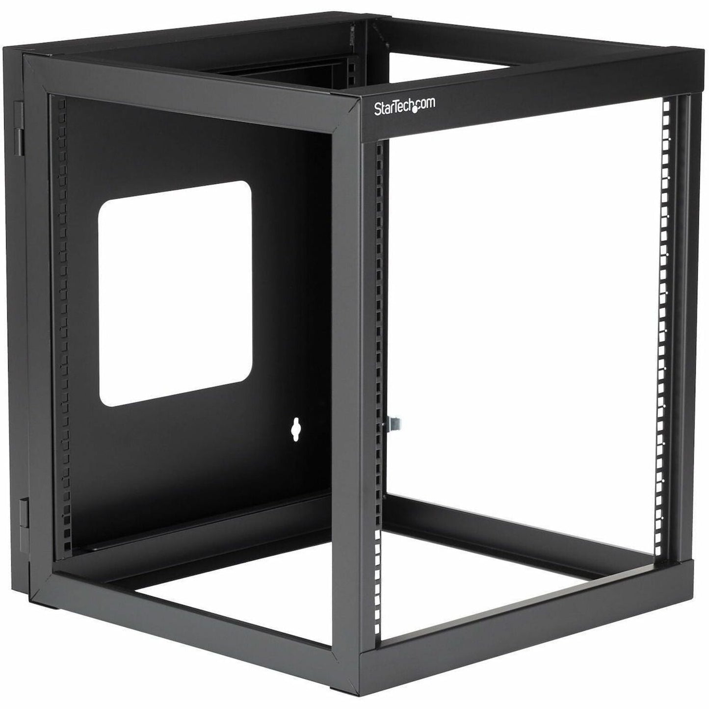 StarTech.com 4-Post 12U Hinged Wall-Mount Network Rack 19" Open Frame Server Rack Wall Mount Data Rack for IT Computer Equipment TAA~