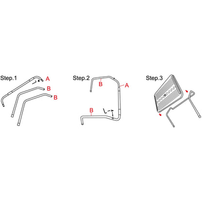 SYBA Multimedia Ergonomic Design Foot Rest with Metal Support and Push-to-Tilt Sides