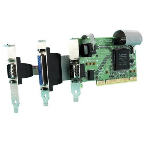 Brainboxes 2 Port RS232 Low Profile PCI Serial Port Card with LPT Parallel Port