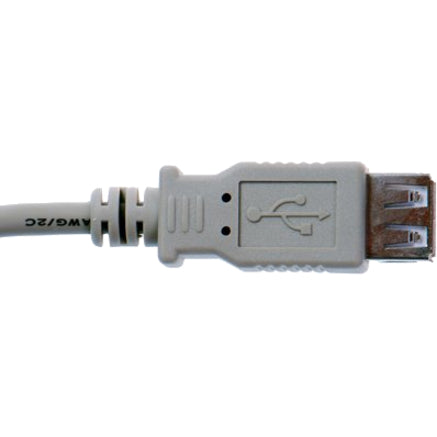 Brainboxes USB Type A plug to A receptacle 0.25m Cable for US-101/324