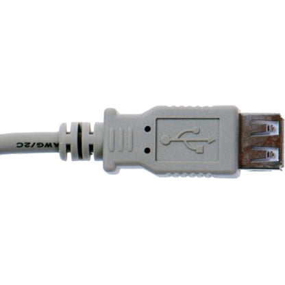 Brainboxes USB Type A plug to A receptacle 0.25m Cable for US-101/324