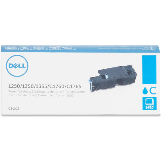 Dell Original Laser Toner Cartridge - Cyan - 1 Each