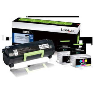 Lexmark Original Laser Toner Cartridge - Black Pack