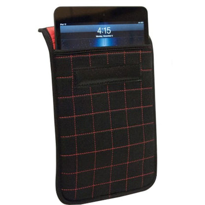 Mobile Edge Neogrid Carrying Case (Sleeve) for 7" Apple iPad mini Tablet PC - Black with Red Accent