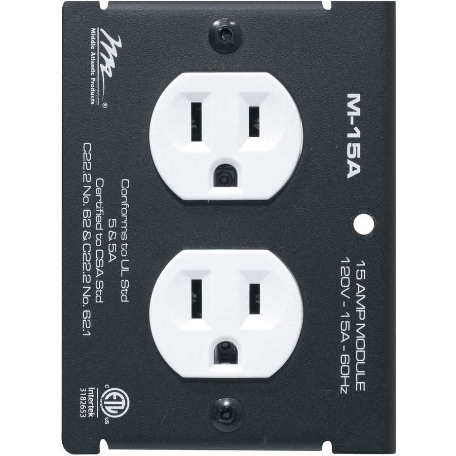 Middle Atlantic MPR Module 15 A Duplex