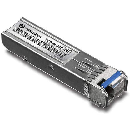 TRENDnet SFP to RJ45 Dual Wavelength Single-Mode LC Module; TEG-MGBS40D3; Must Pair with TEG-MGBS40D5 or a Compatible Module; Up to 40km (24.9 miles); Standard SFP Slot Compatible; Lifetime Protection