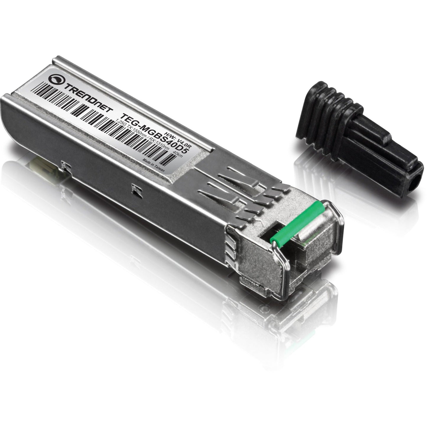 TRENDnet SFP to RJ45 Dual Wavelength Single-Mode LC Module; TEG-MGBS40D5; Must Pair with TEG-MGBS40D3 or a Compatible Module; Up to 40km (24.9 miles); Standard SFP Slot Compatible; Lifetime Protection