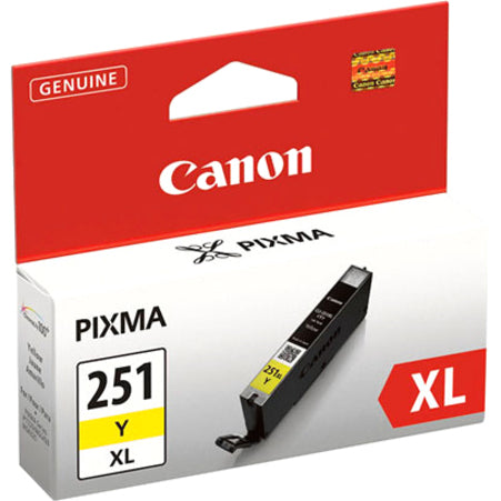 Canon CLI-251XL Original High Yield Inkjet Ink Cartridge - Yellow Pack