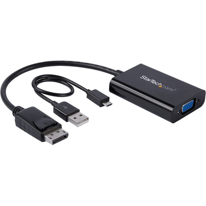 DisplayPort 1.2 Male to DVI HDMI VGA Female Black Adapter Which Comes with Audio For Resolution Up to 1920x1200 (WUXGA)