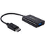 DisplayPort 1.2 Male to DVI HDMI VGA Female Black Adapter Which Comes with Audio For Resolution Up to 1920x1200 (WUXGA)