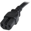 StarTech.com 3ft (1m) Heavy Duty Extension Cord IEC C14 to IEC C15 Black Extension Cord 15A 250V 14AWG Heavy Gauge Power Cable