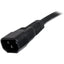 StarTech.com 3ft (1m) Heavy Duty Extension Cord IEC C14 to IEC C15 Black Extension Cord 15A 250V 14AWG Heavy Gauge Power Cable