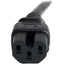 StarTech.com 3ft (1m) Heavy Duty Extension Cord IEC C14 to IEC C15 Black Extension Cord 15A 250V 14AWG Heavy Gauge Power Cable