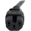 StarTech.com 6ft (1.8m) Heavy Duty Extension Cord IEC C14 to IEC C15 Black Extension Cord 15A 250V 14AWG Heavy Gauge Power Cable