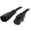 StarTech.com 6ft (1.8m) Heavy Duty Extension Cord IEC C14 to IEC C15 Black Extension Cord 15A 250V 14AWG Heavy Gauge Power Cable