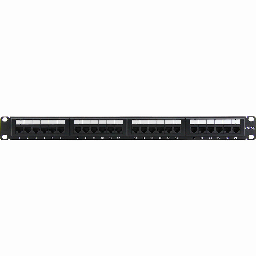 24PORT CAT5E PATCH PANEL 1U    