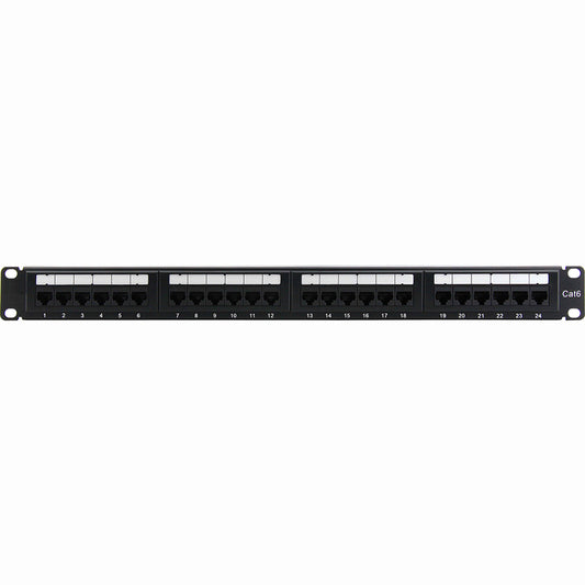 24PORT CAT6 CAT5 PATCH PANEL 1U